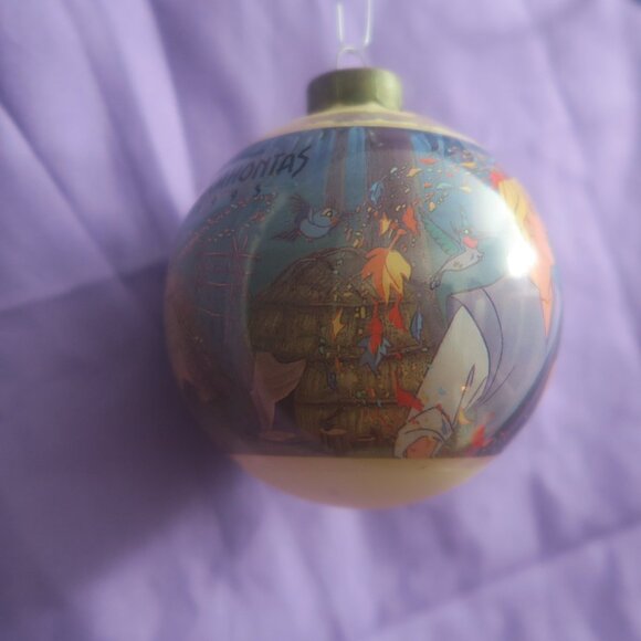 Disney vintage Pocahontas ornament 1995 in blue and multi-colors. - Picture 7 of 7